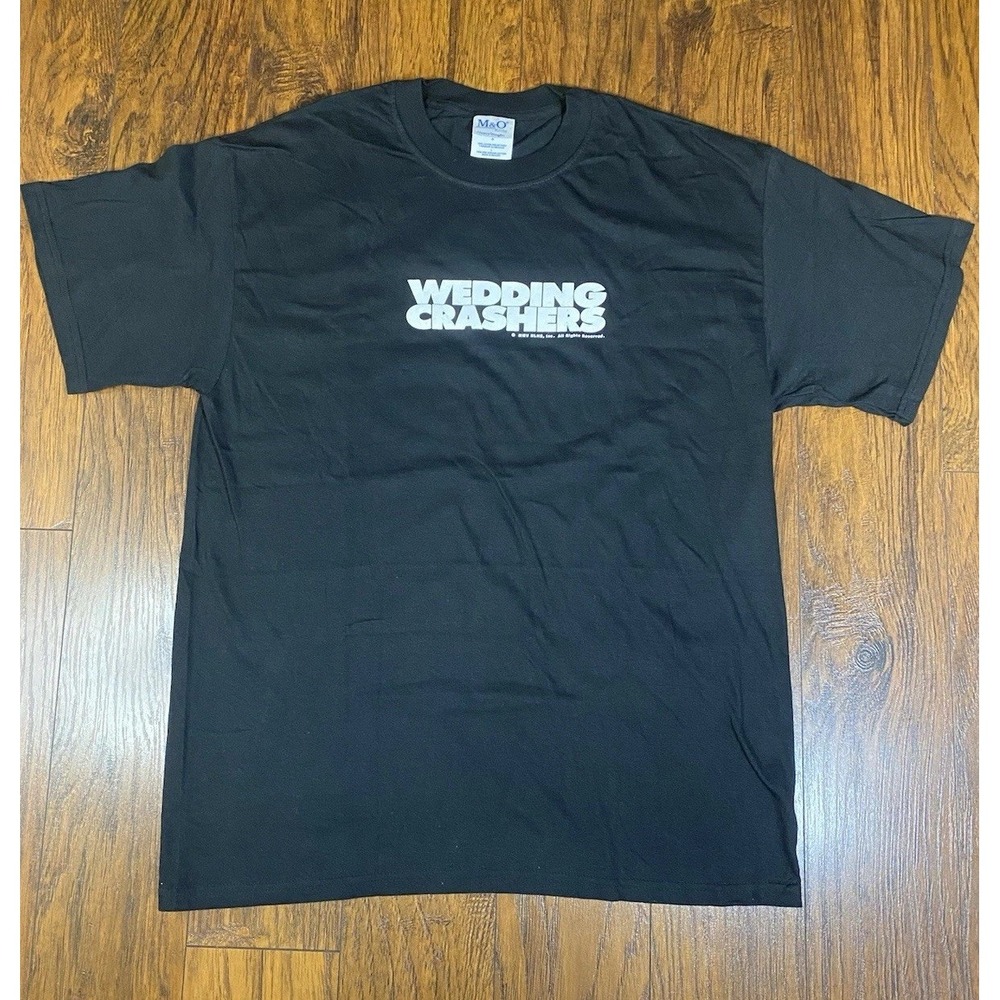 Wedding Crashers Movie Promo T-Shirt Black Rule 8 Graphic Tee Mens Large 2005